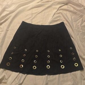 Black Skirt with Gold Accents
